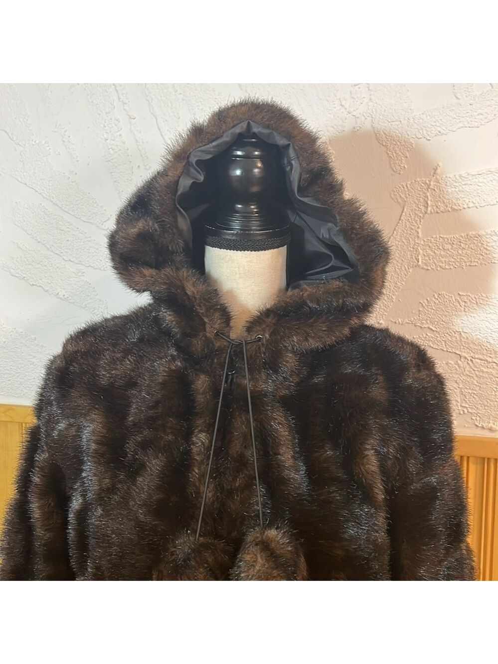 Giacca Reversible Faux Fur Jacket Sz-M - Picture 2 of 11